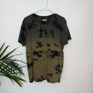 Men’s Green Tie Dye Vans Tee